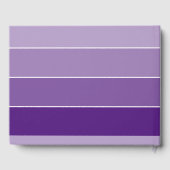 Livre D'or BAT MITZVAH moderne bold ombre bloc violet violet (Verso)