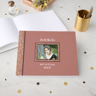 Livre D'or Bat Mitzvah Or Rose Gold Photo D'occasion Spéciale