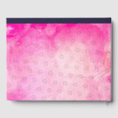 Livre D'or Bat mitzvah PixDezines, Aquarelle rose (Verso)