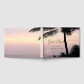 Livre D'or Beach Palms Sunset Hearts Mariage (Complet)