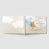 Livre D'or Bearly Wait Blue Balloon Teddy Bear (Complet)