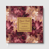 Livre D'or Beau Blush Burgundy Gold Boho Mariage (Recto)