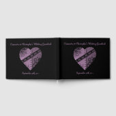 Livre D'or Beau coeur de steampunk violet sur noir (Complet)