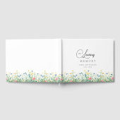 Livre D'or Beau, fleur sauvage funéraire "In Lovely Memory" (Complet)