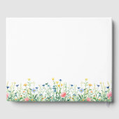 Livre D'or Beau, fleur sauvage funéraire "In Lovely Memory" (Verso)