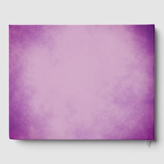 Livre D'or Beau Mariage d'aquarelle violet (Verso)