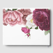 Livre D'or Beau Mariage Floral Bourgogne (Verso)