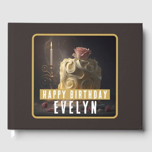 Livre D'or Beauté et gâteau de la Bête - Anniversaire (Recto)