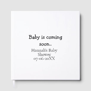 Livre D'or Bébé arrive bientôt nom date de la baby shower mac