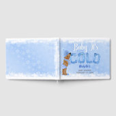 Livre D'or Bébé C'est Flocon de Neige Bleu Ethnique Garçon Do (Complet)