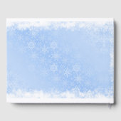 Livre D'or Bébé C'est Flocon de Neige Bleu Ethnique Garçon Do (Verso)