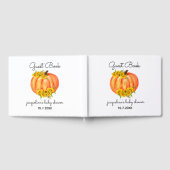 Livre d'or bébé citrouille pour Baby Shower d'auto (Complet)