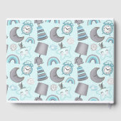 LIVRE D'OR BÉBÉ PASTEL GARÇON BLEU ITEMS JOUETS (Verso)