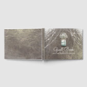 Livre D'or Bébé's Breath Mason Jar Rustic Mariage (Complet)