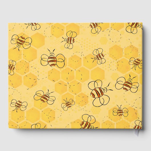 Livre D'or Bee Buzzing Honey Bees mignonne (Verso)
