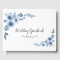 belle aquarelle fleurie bleu mariage