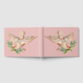 Livre D'or belle colombe blanche avec un brin dans son bec (Complet)