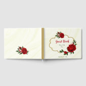 Livre D'or belle fleurs rouges verdure (Complet)