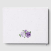 Livre D'or belle fleurs violettes mariage (Verso)