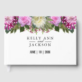 Livre D'or Belle florale rose (Recto)