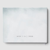 Livre D'or Belle Lilac bleu glace et Rose blanche (Verso)