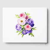 Livre D'or Belles fleurs aquarelles pastel (Verso)