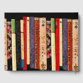 Livre D'or Bibliothèque Livres Abstrait Anniversaire de fête  (Verso)