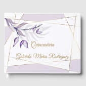 Livre D'or Bibliothèque Quinceañera de visitas (Recto)