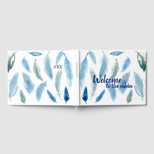 Livre D'or Bienvenue À L'Aquarelle Cabine Feathers (Complet)