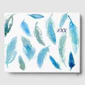 Livre D'or Bienvenue À L'Aquarelle Cabine Feathers (Verso)