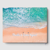 Livre D'or Bienvenue À Notre Beach House, Beach Scene (Verso)