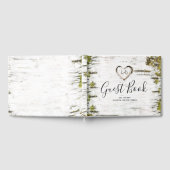Livre D'or Birch Heart Rustic Mariage de automne (Complet)