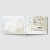 Livre D'or Birch Tree Heart Rustic Country (Complet)