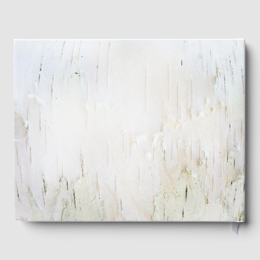 Livre D'or Birch Tree Heart Rustic Country (Verso)