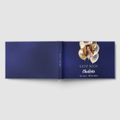 Livre D'or Birthday navy blue photo gold balloons (Complet)