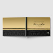 Livre D'or Black Damask Silver Gold Heart (Complet)