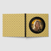 Livre D'or Black Gold Bows Élégant Moderne Photo Grad (Complet)