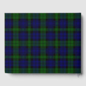 Livre D'or Black Watch Tartan bleu vert Plaid (Verso)