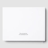 Livre d'or blanc avec lettrage fantaisie (Verso)