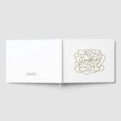 Livre d'or blanc avec lettrage fantaisie (Complet)