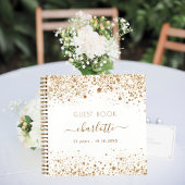 Livre d'or blanc d'anniversaire parties scintillan