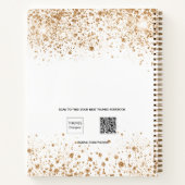 Livre d'or blanc d'anniversaire parties scintillan (Dos)