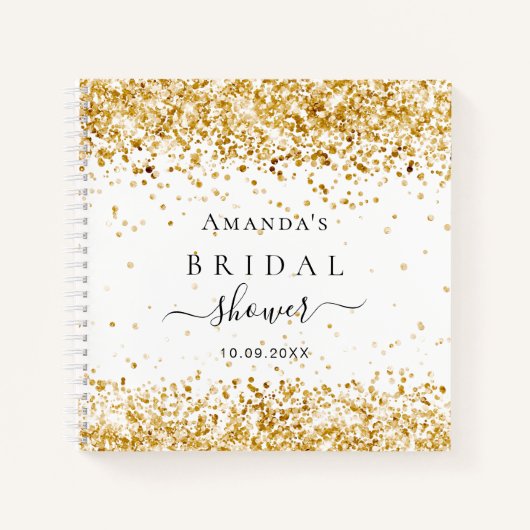 Livre d'or blanc de la douche de la nuptiale (Devant)