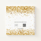 Livre d'or blanc de la douche de la nuptiale (Dos)