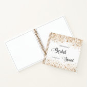 Livre d'or blanc de l'équipe de mariée parties sci (Intérieur)