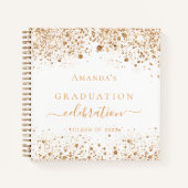 Livre d'or blanc diplômé parties scintillant motiv (Devant)