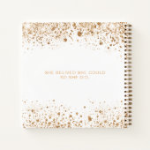 Livre d'or blanc diplômé parties scintillant motiv (Dos)