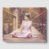 Livre d'or blanc Florals d'hiver Quinceanera (Verso)