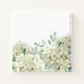 Livre d'or blanc Hydrangea Baptism (Dos)