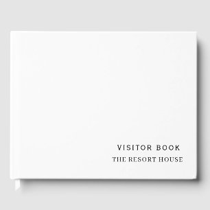 Livre D'or Blanc minimaliste Inscription de location de vac